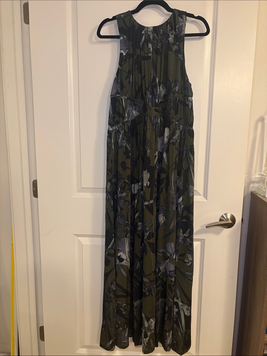 All Saints Dresses & Skirts - AllSaints Kaya Olive Green Floral Print Maxi Dress
